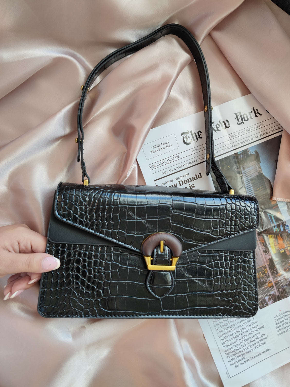 Croco Handbag